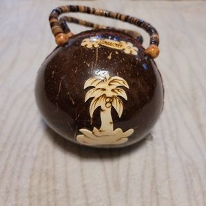 Coconut shell purse bag handbag